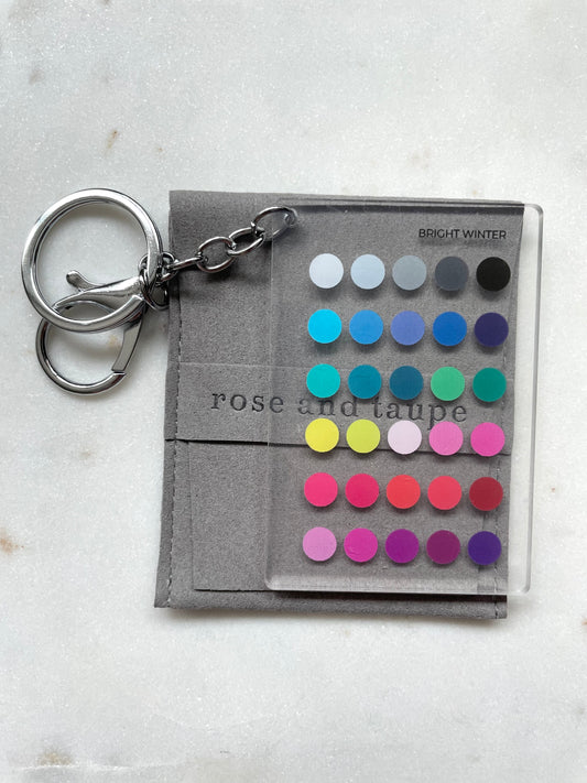 Bright Winter Color Analysis Keychain