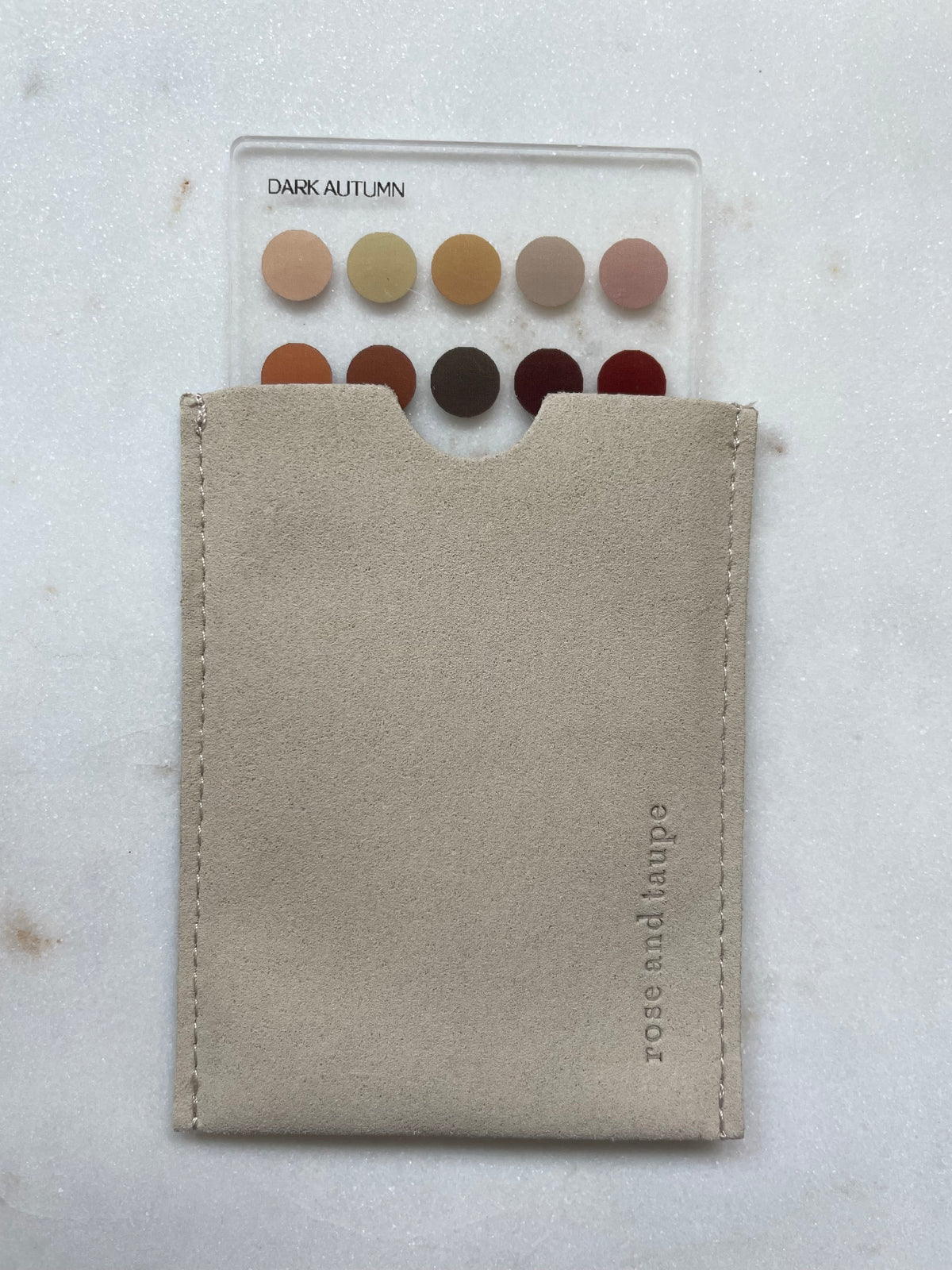 Dark Autumn Color Analysis Wallet Card