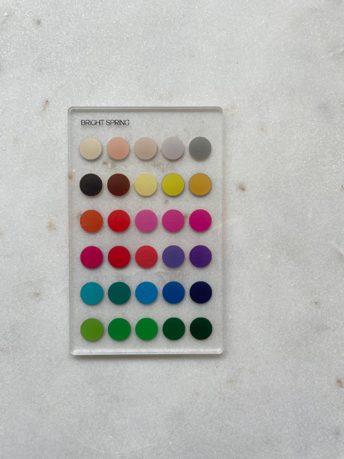 Bright Spring Color Analysis Wallet Card