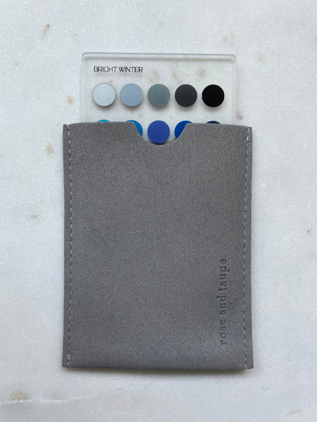 Bright Winter Color Analysis Wallet Card