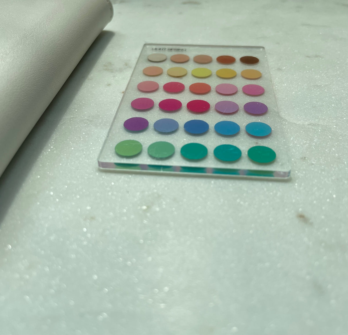 Light Spring Color Analysis Wallet Card