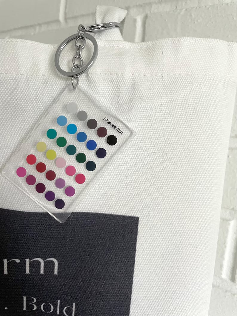 Dark Winter Color Analysis Keychain