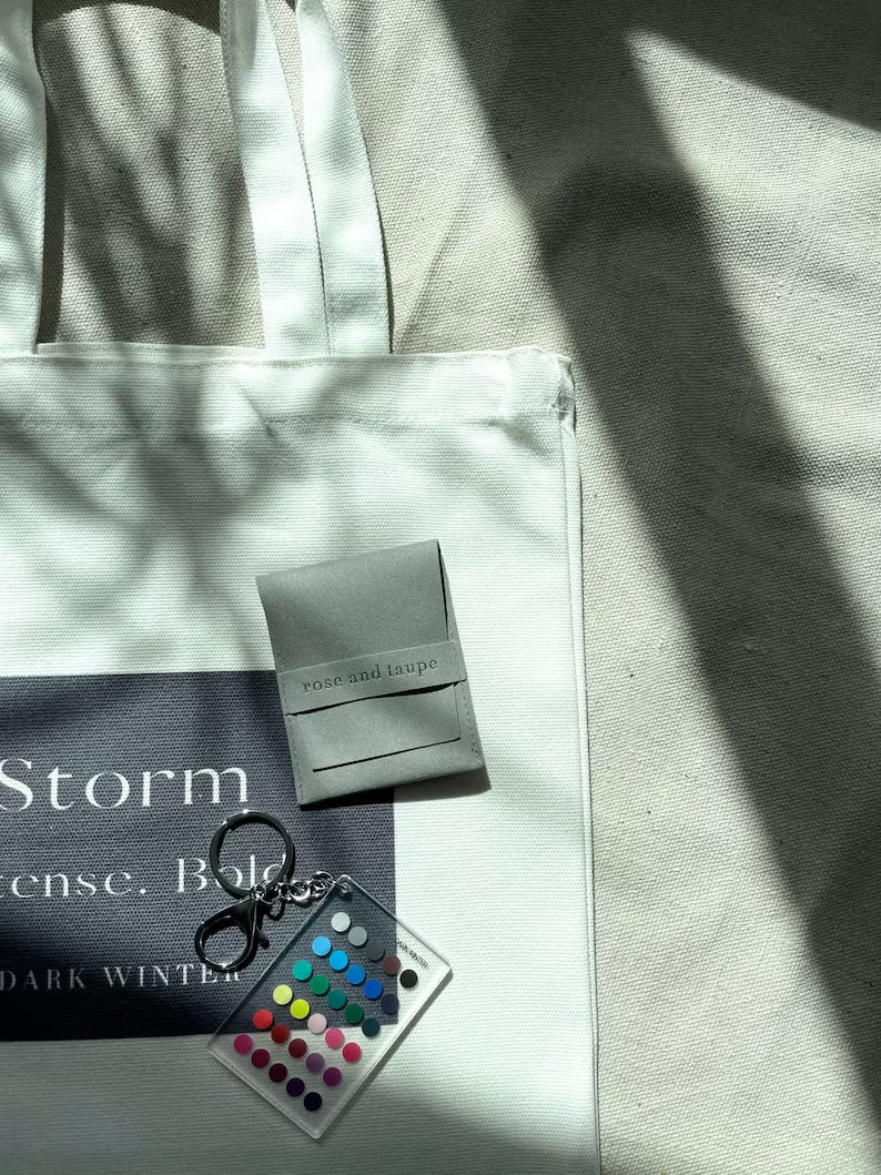 Dark Winter Color Analysis Keychain