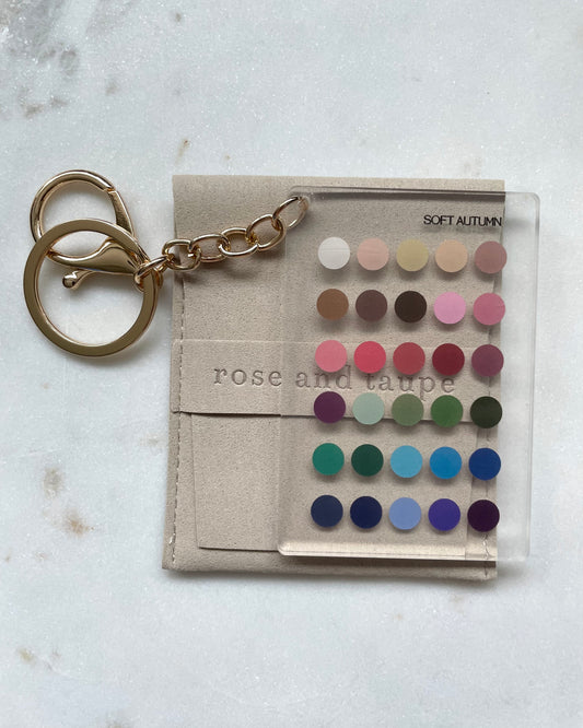 Soft Autumn Color Analysis Keychain