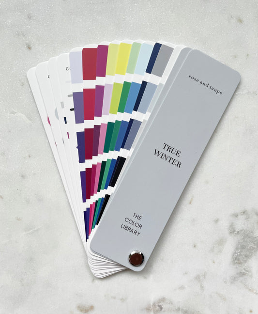 True Winter Color Analysis Fan Deck