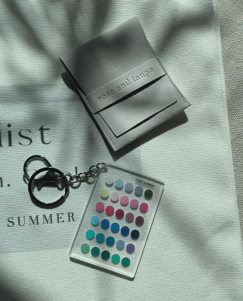True Summer Color Analysis Keychain
