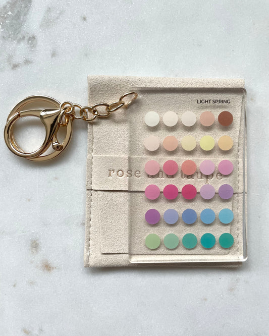 Light Spring Color Analysis Keychain