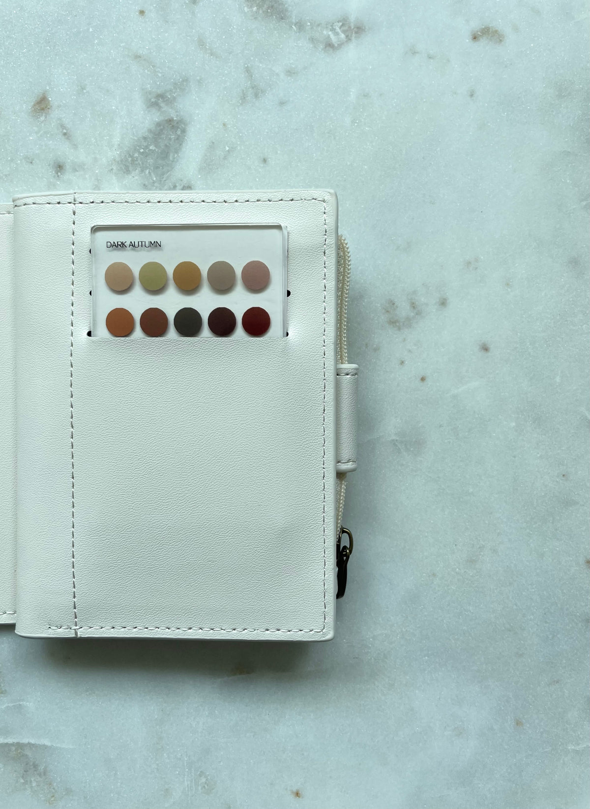 Dark Autumn Color Analysis Wallet Card
