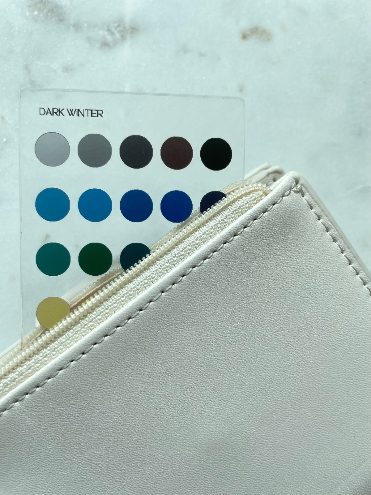 Dark Winter Color Analysis Wallet Card