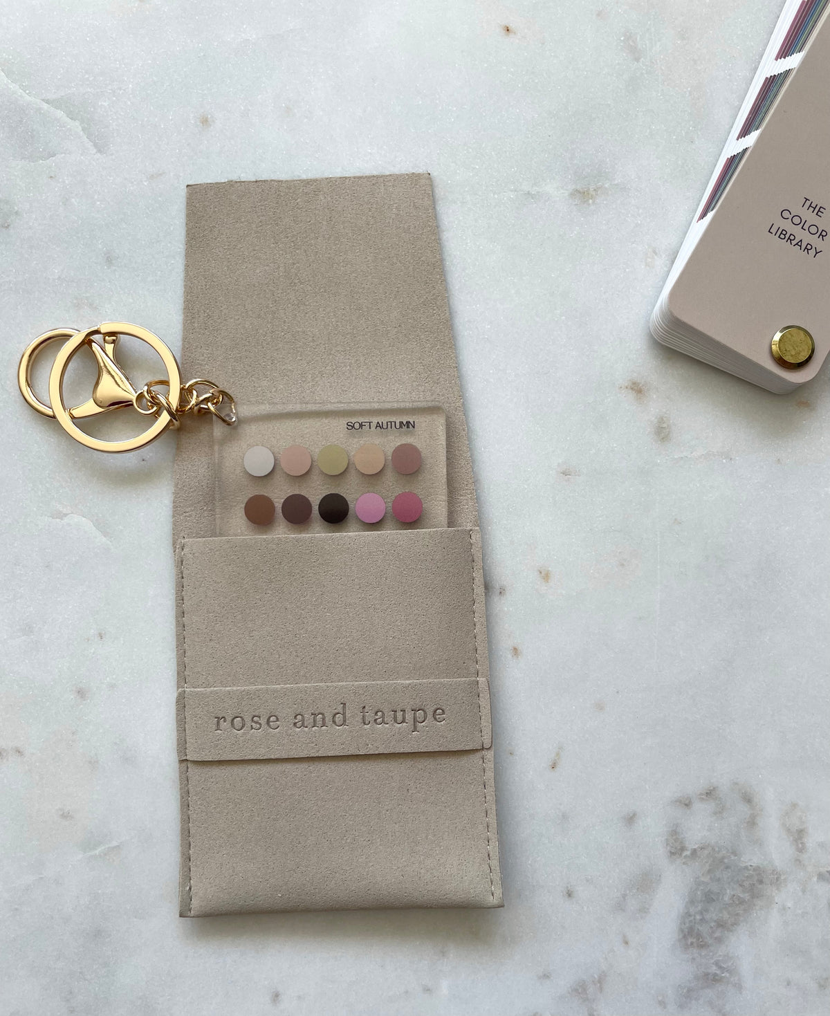 Soft Autumn Color Analysis Keychain