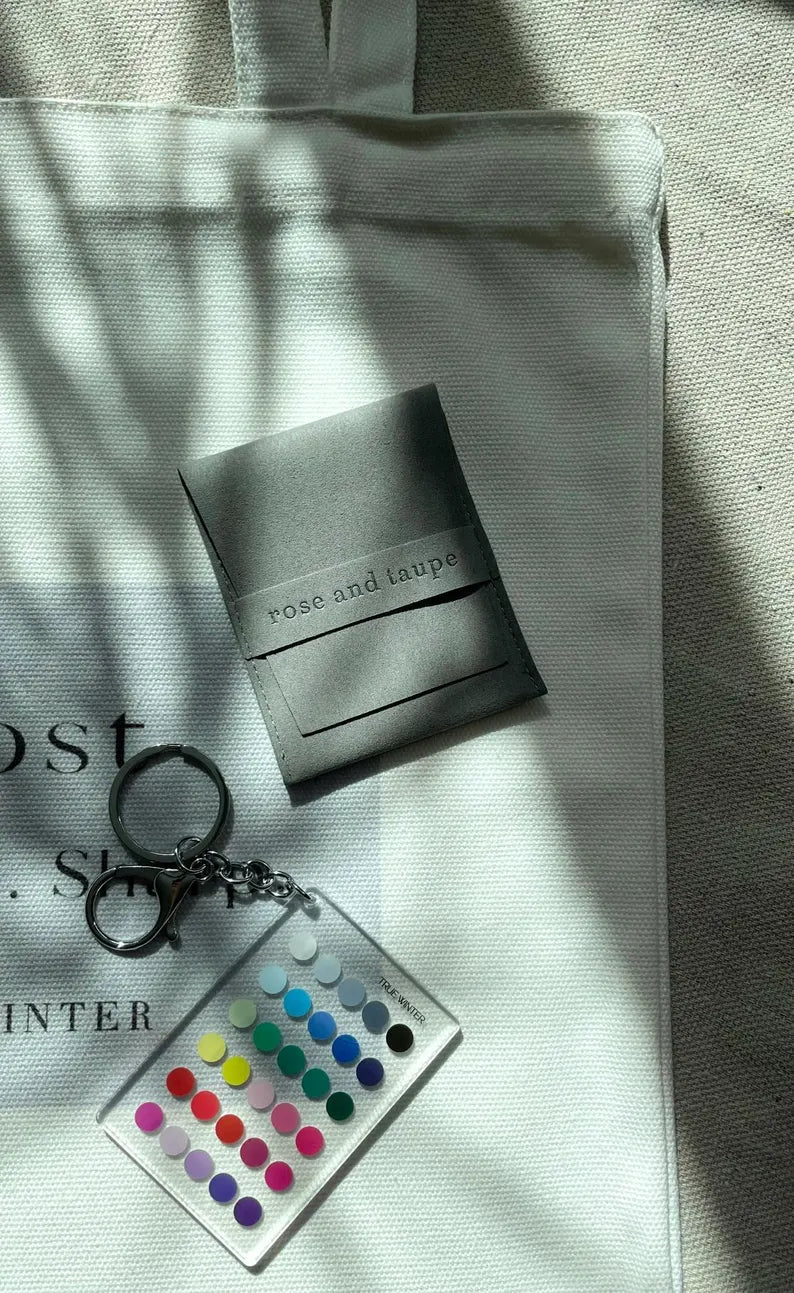 True Winter Color Analysis Keychain