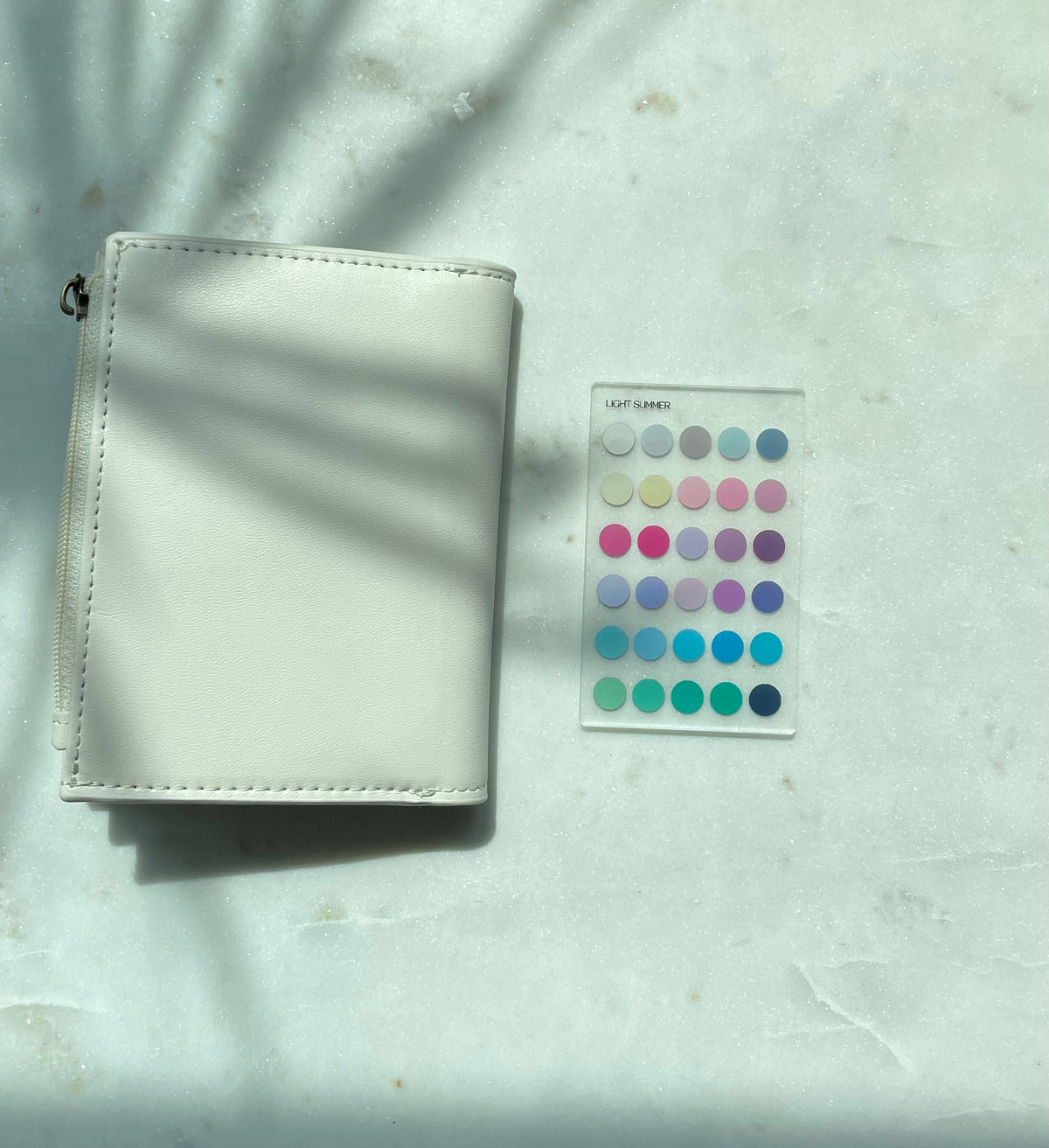 Light Summer Color Analysis Wallet Card