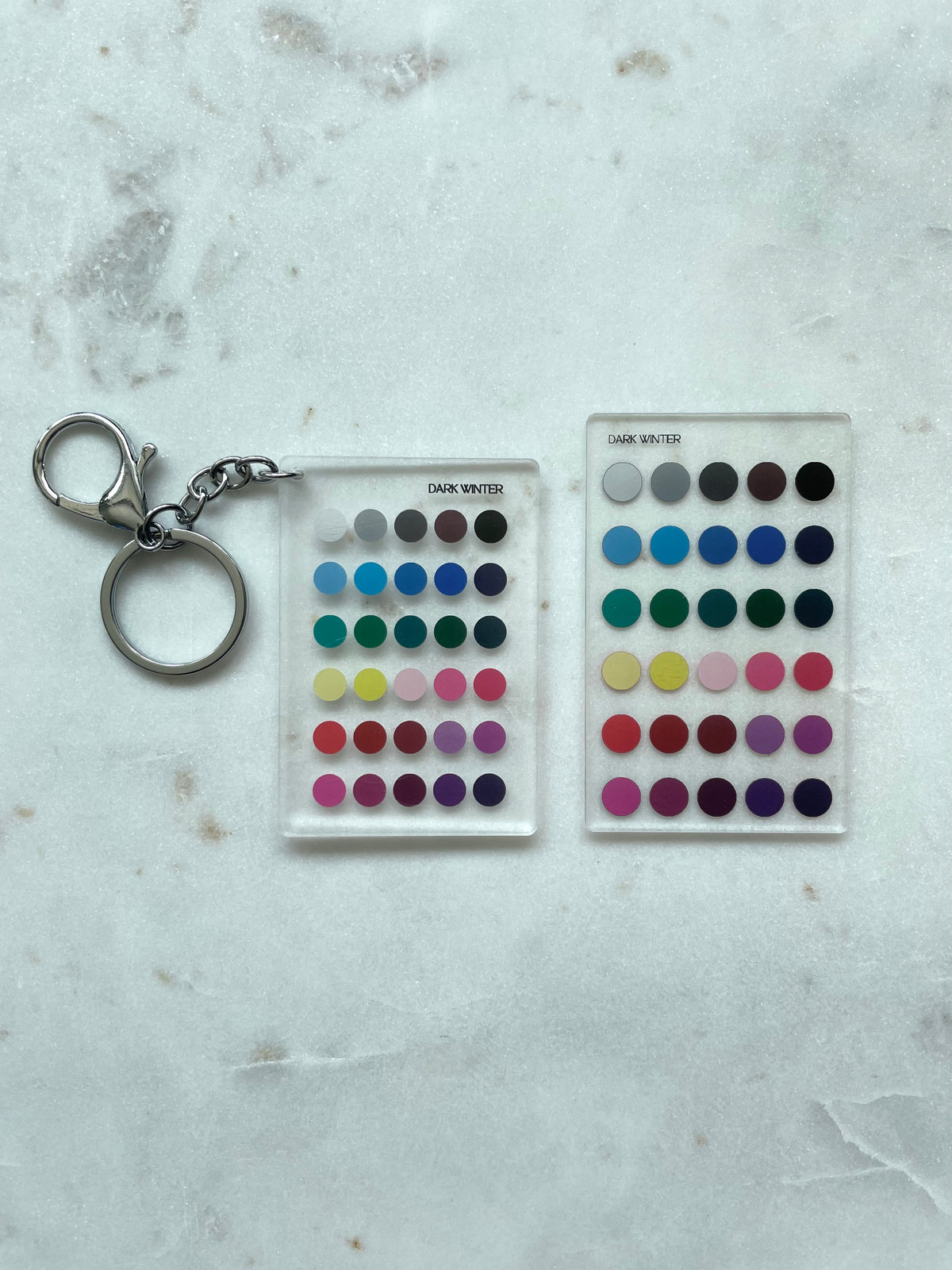 Dark Winter Color Analysis Keychain