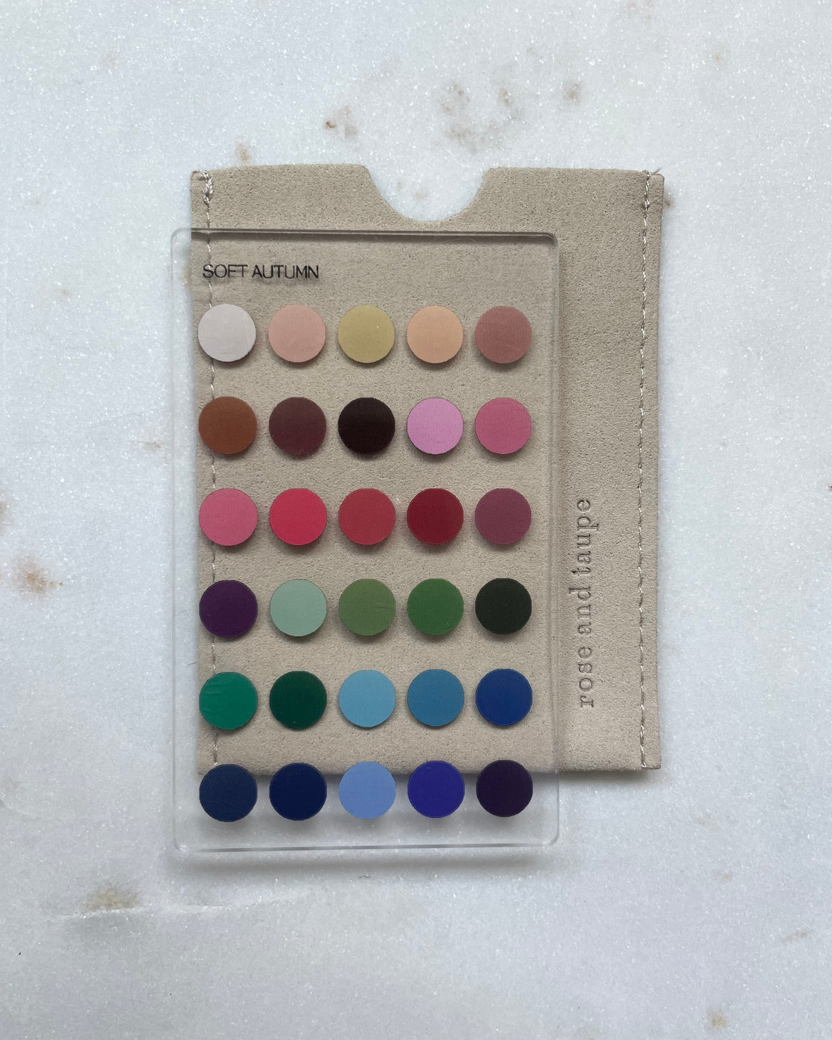 Soft Autumn Color Analysis Wallet Card