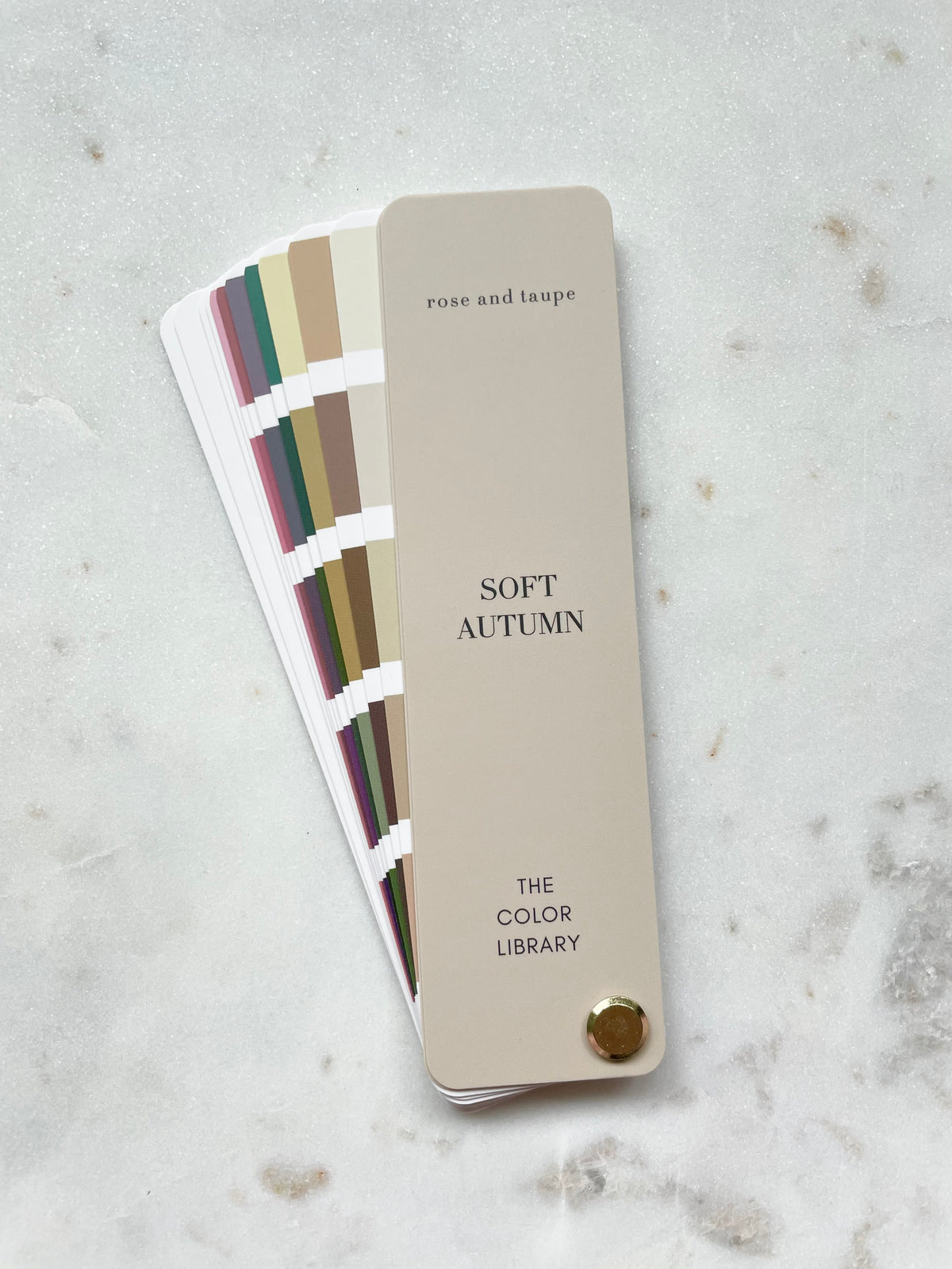 Soft Autumn Color Analysis Fan Deck