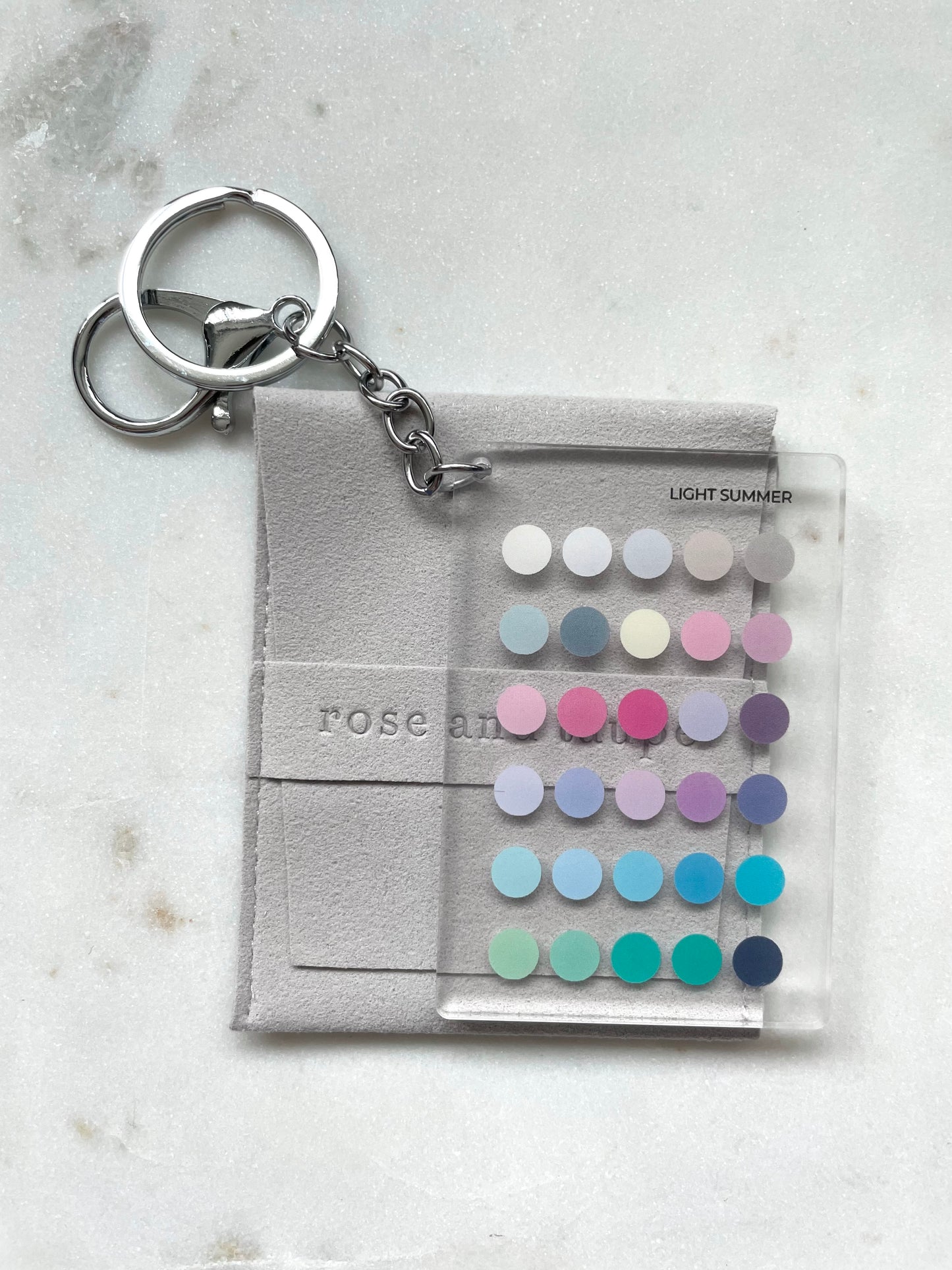 Light Summer Color Analysis Keychain