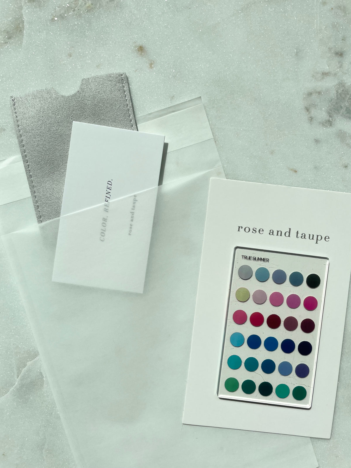 True Summer Color Analysis Wallet Card