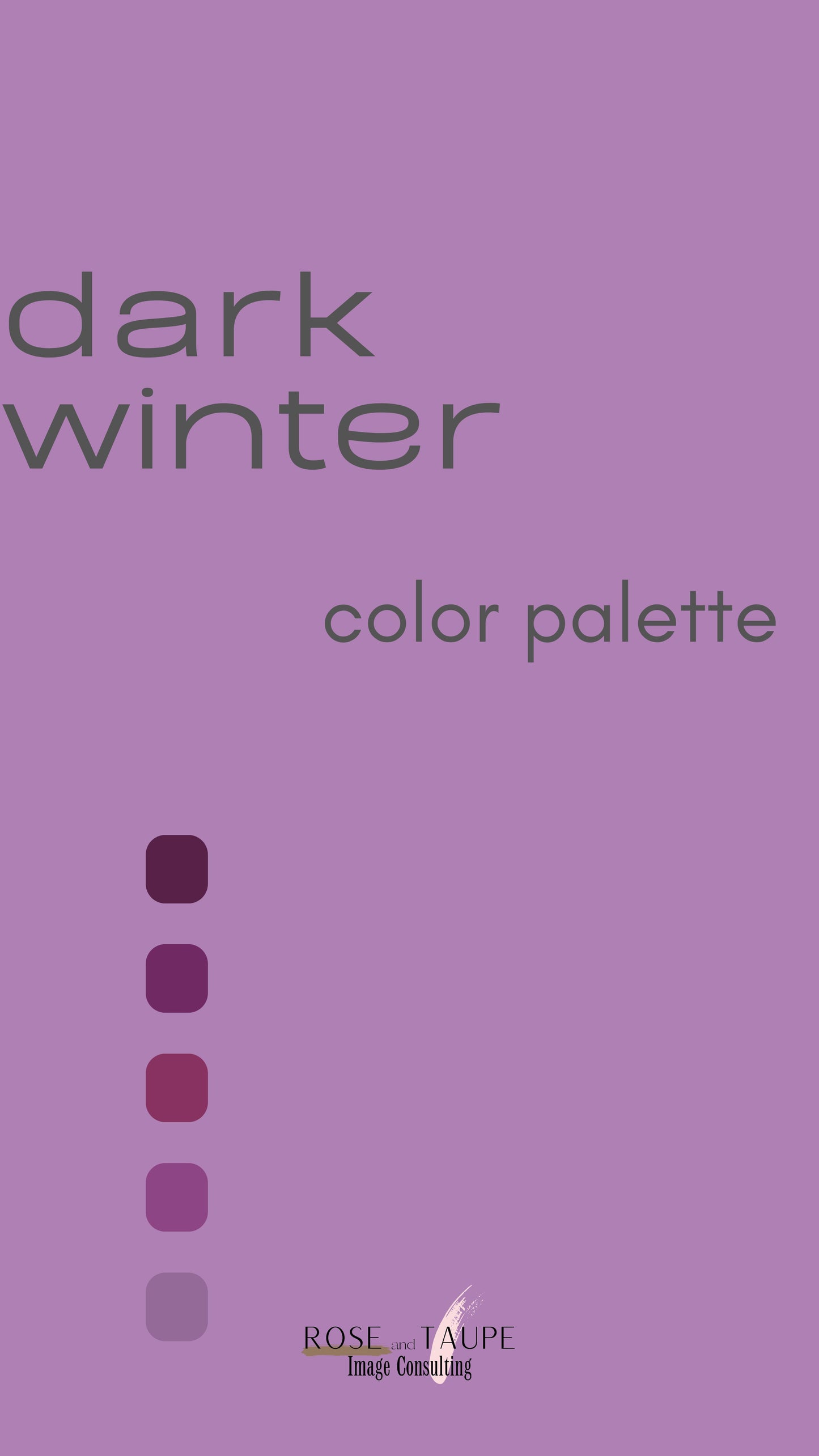 Dark Winter Color Palette