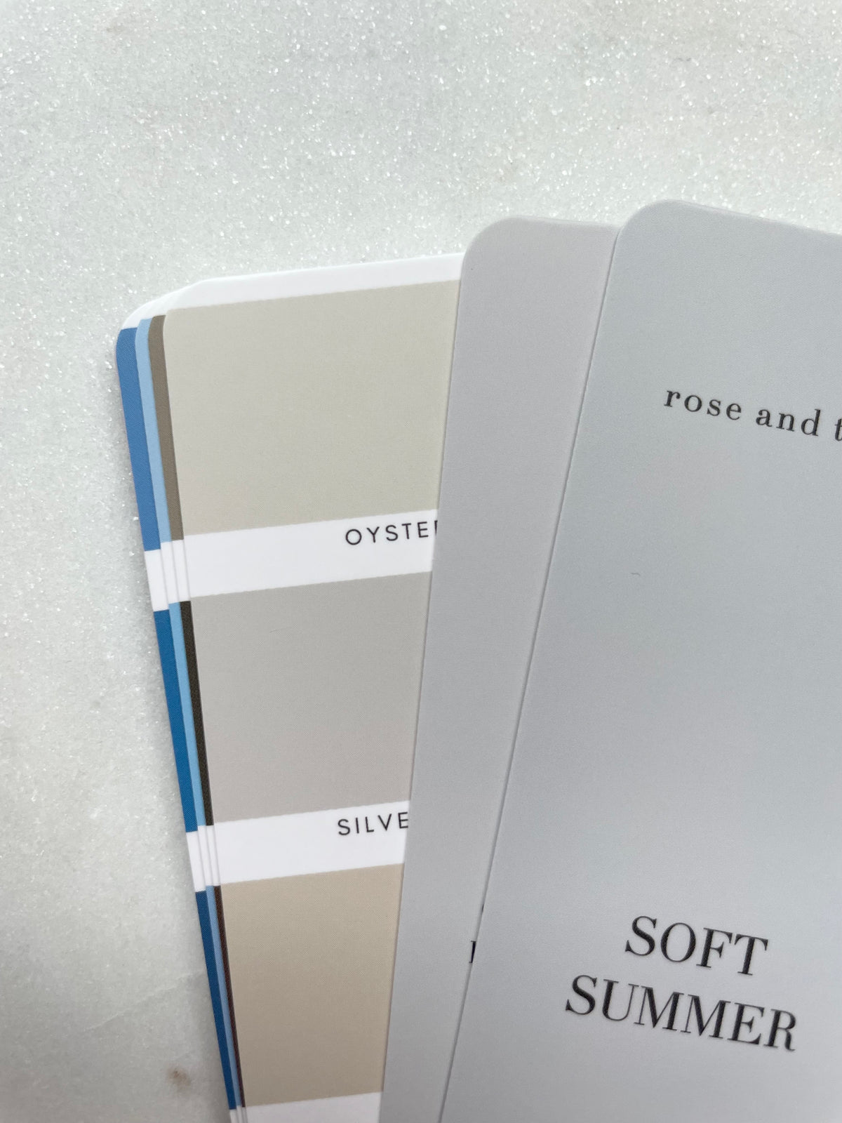 Soft Summer Color Analysis Fan Deck