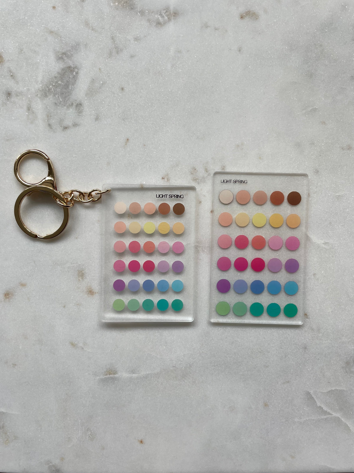 Light Spring Color Analysis Wallet Card
