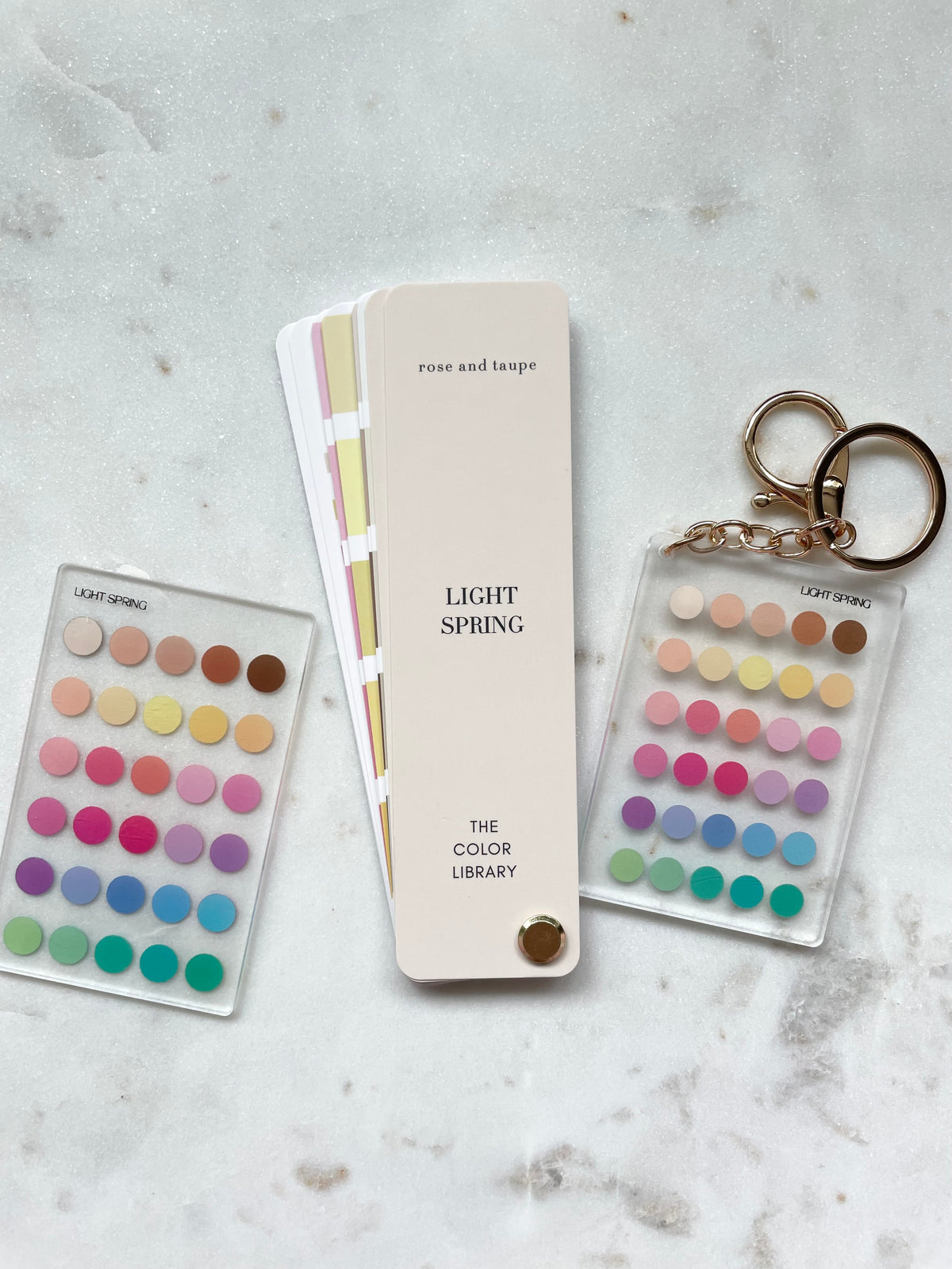 Light Spring Color Analysis Fan Deck
