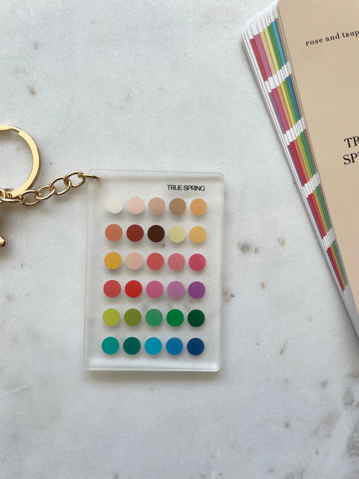 True Spring Color Analysis Keychain