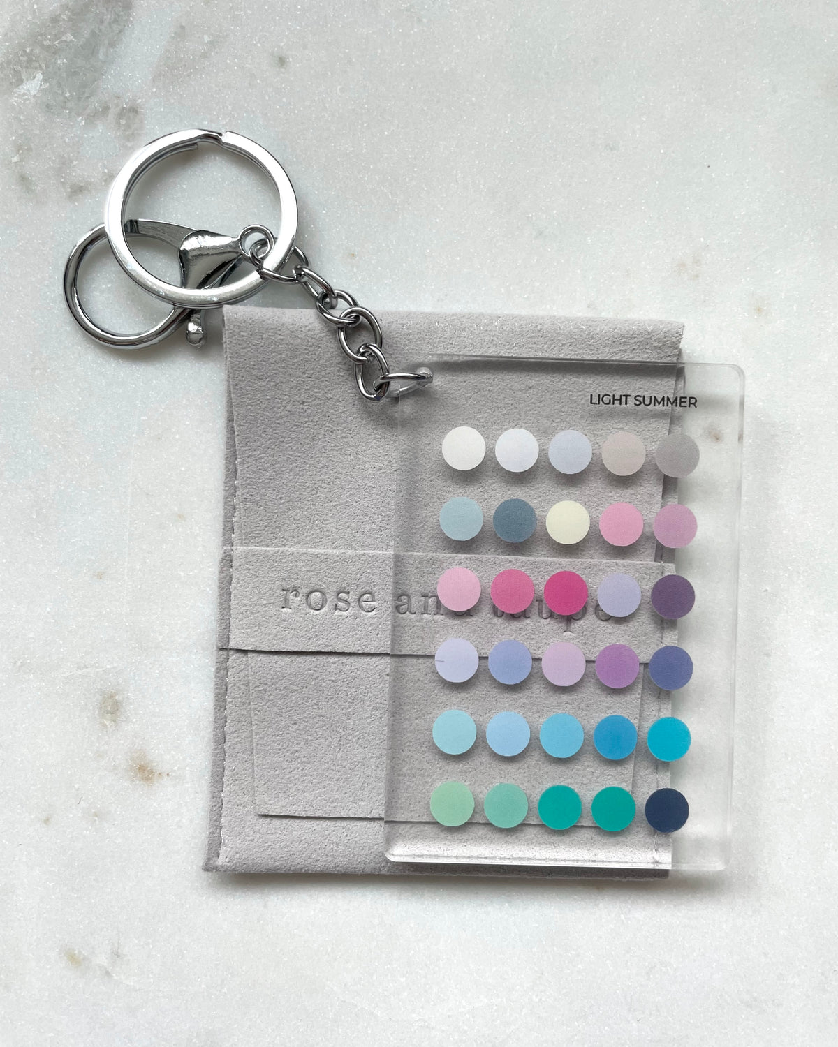 Light Summer Color Analysis Keychain
