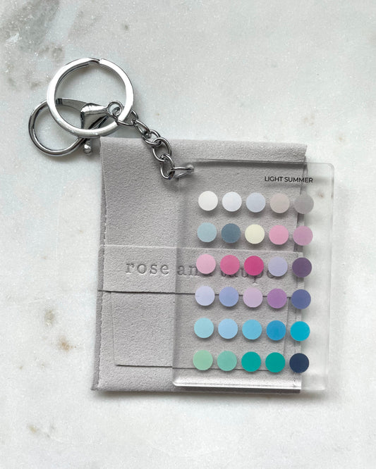 Light Summer Color Analysis Keychain