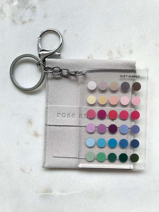 Soft Summer Color Analysis Keychain