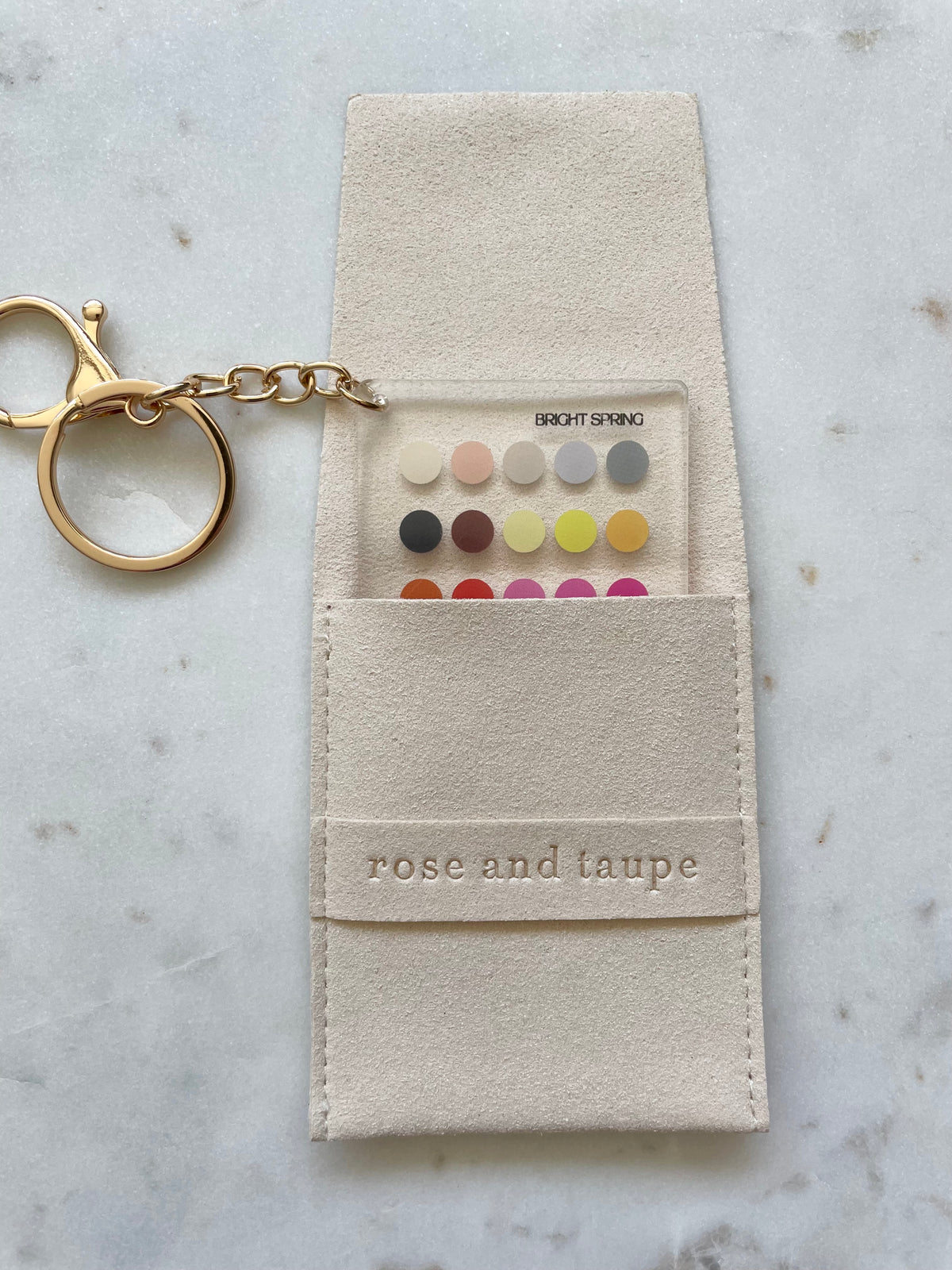 Bright Spring Color Analysis Keychain