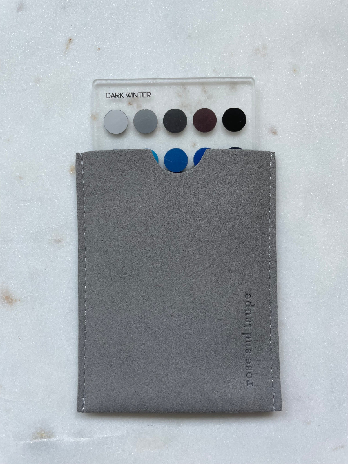 Dark Winter Color Analysis Wallet Card
