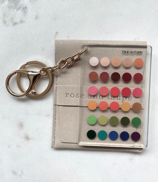 True Autumn Color Analysis Keychain