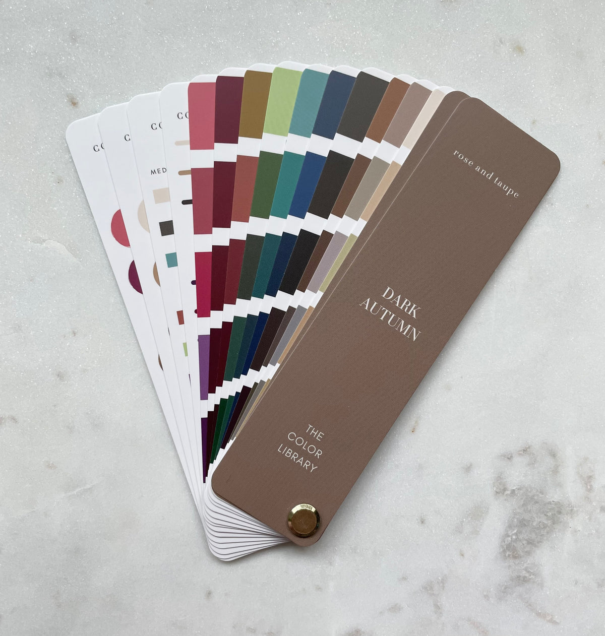 Dark Autumn Color Analysis Fan Deck