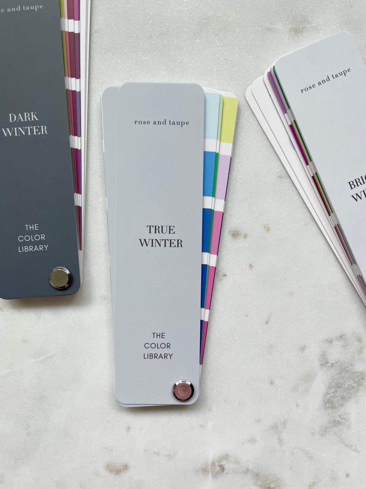 Dark Winter Color Analysis Fan Deck