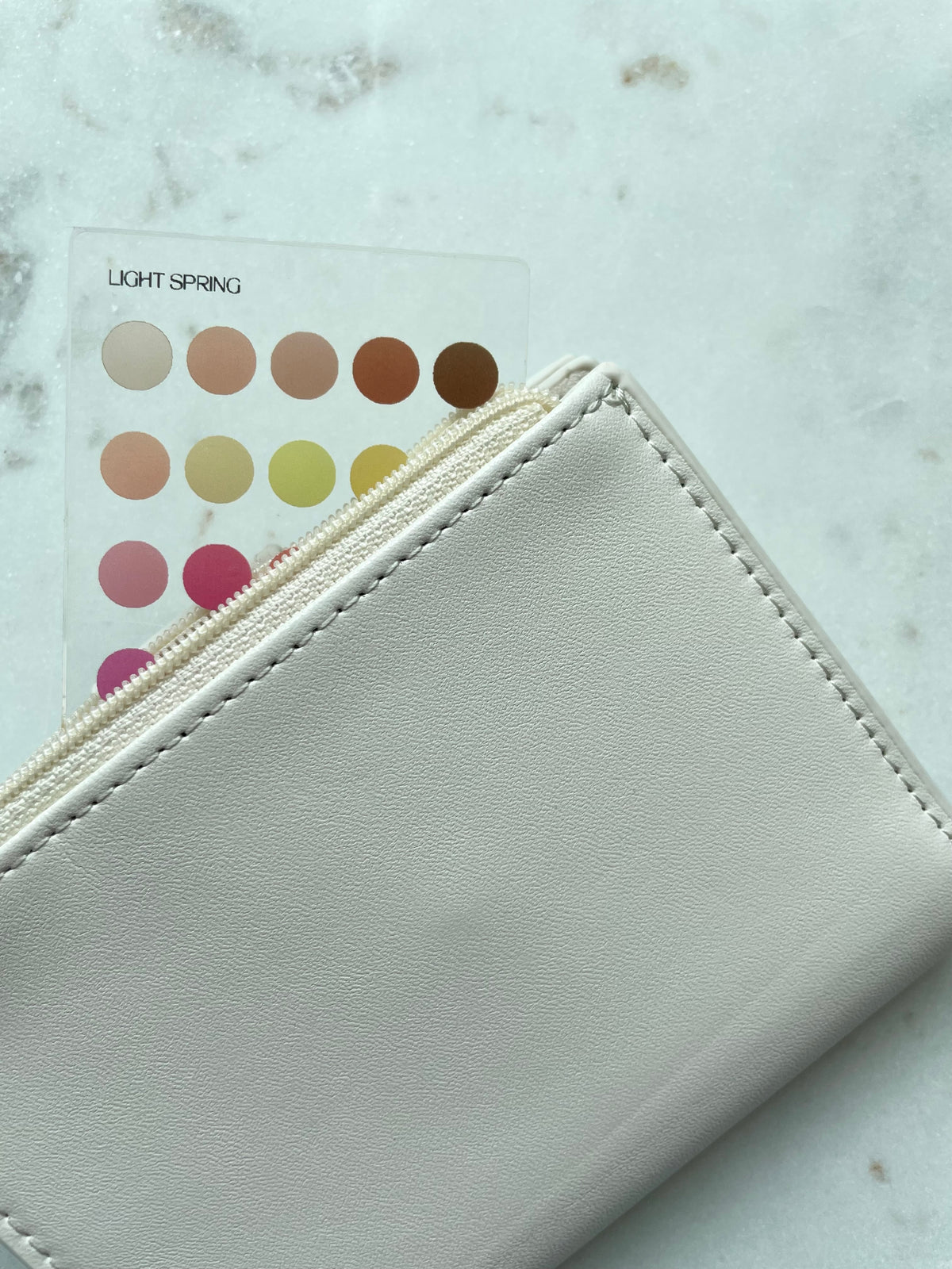 Light Spring Color Analysis Wallet Card