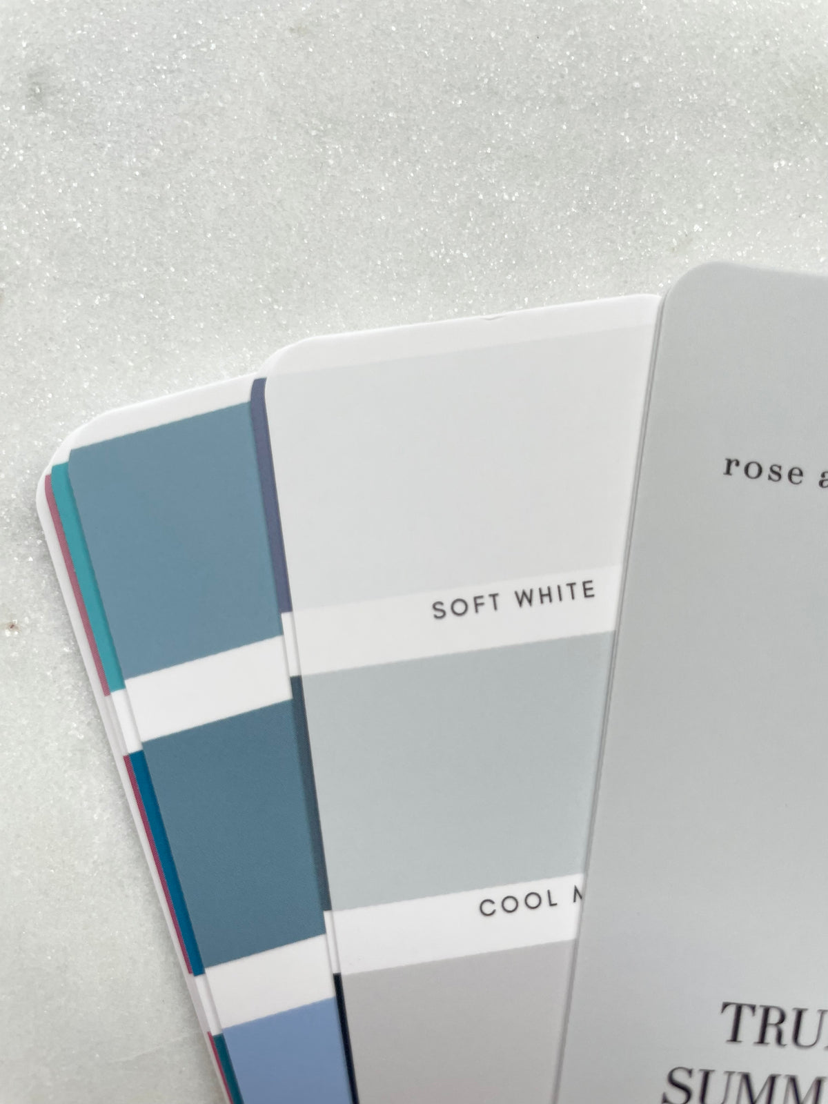 True Summer Color Analysis Fan Deck