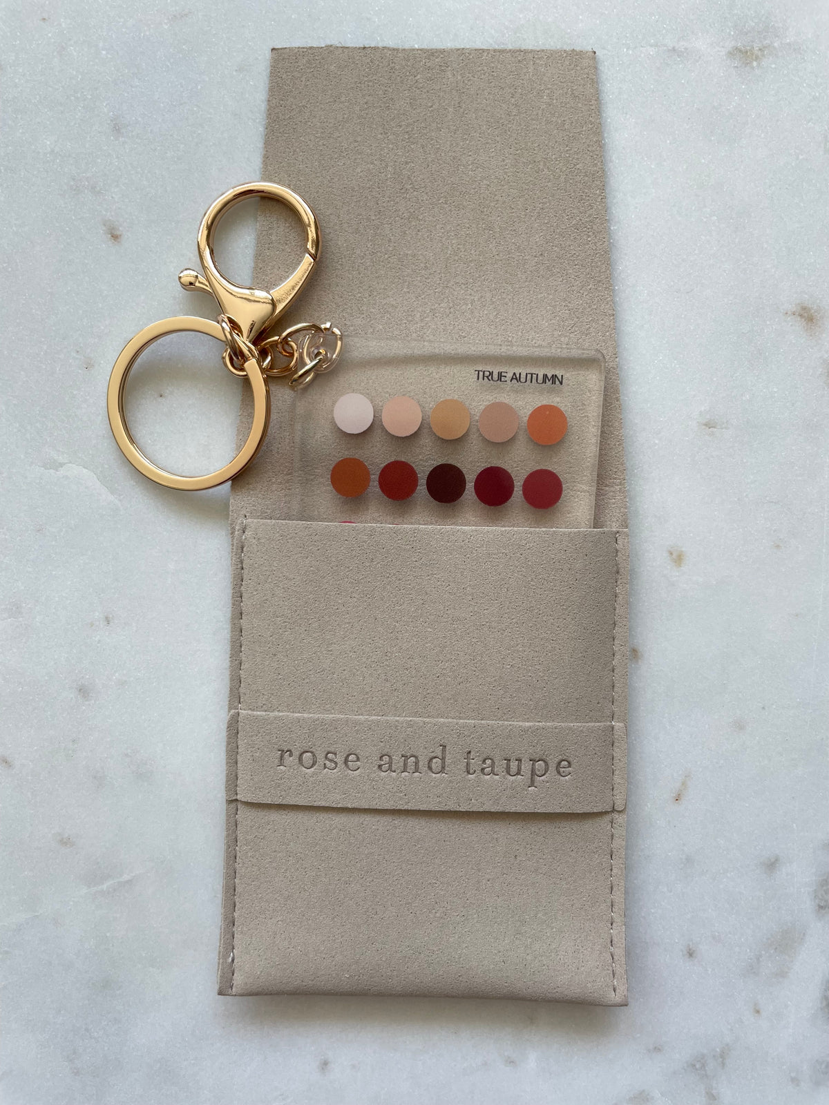 True Autumn Color Analysis Keychain