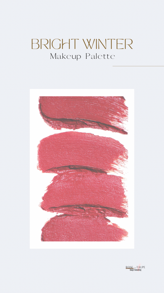 Bright Winter Makeup Color Palette