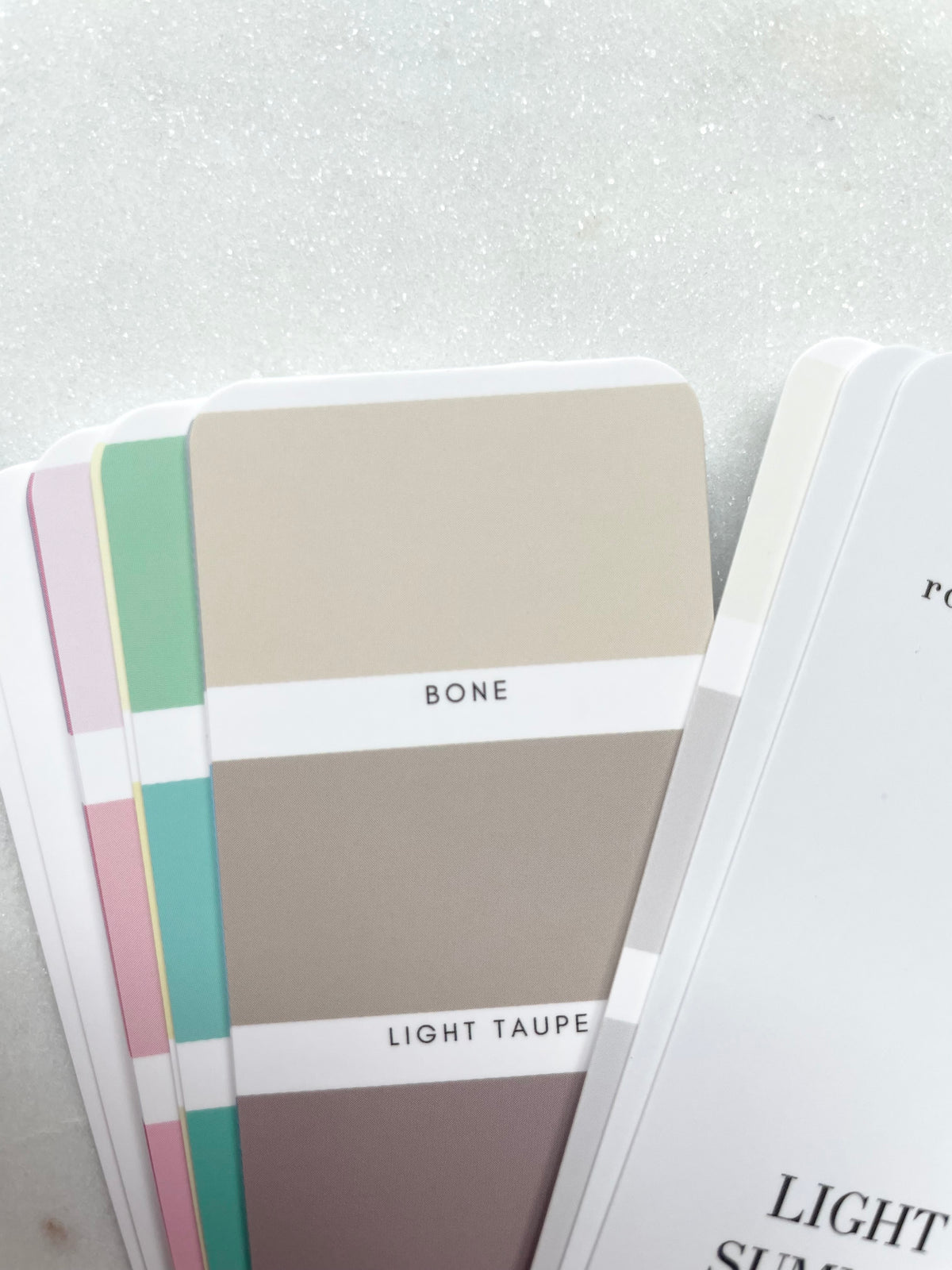 Light Summer Color Analysis Fan Deck