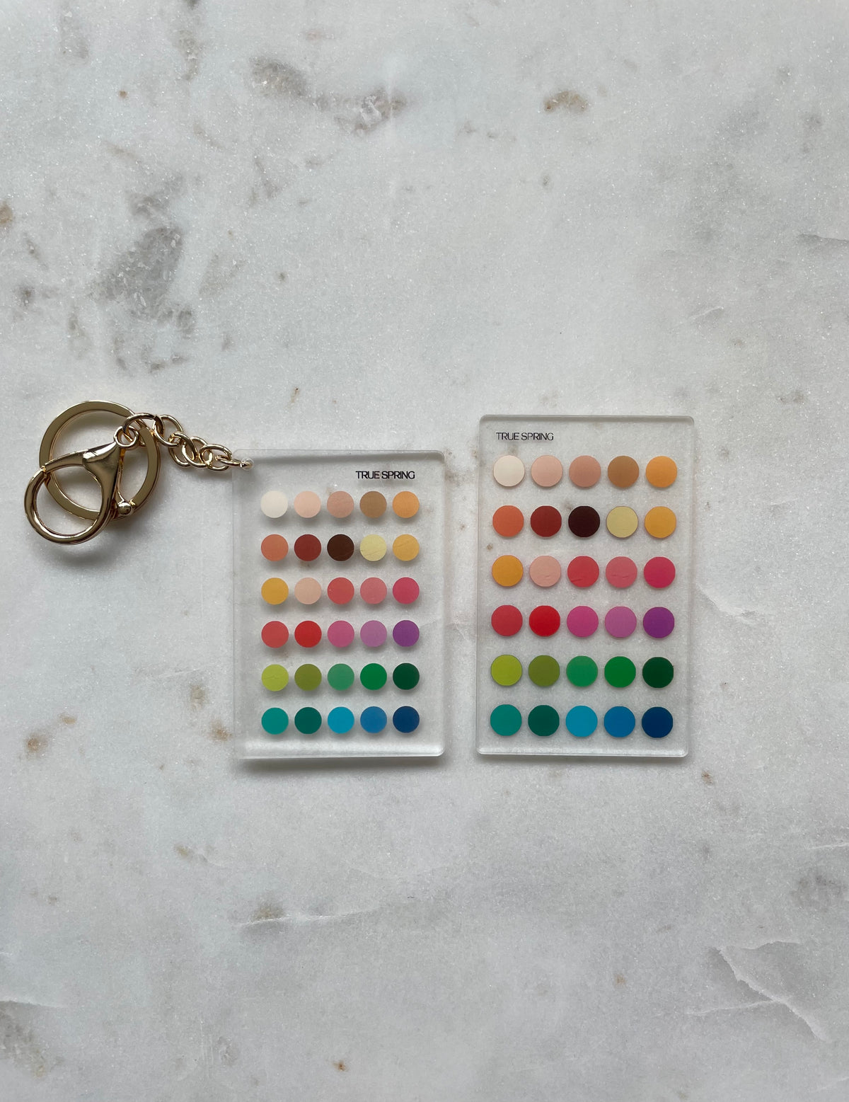 True Spring Color Analysis Keychain