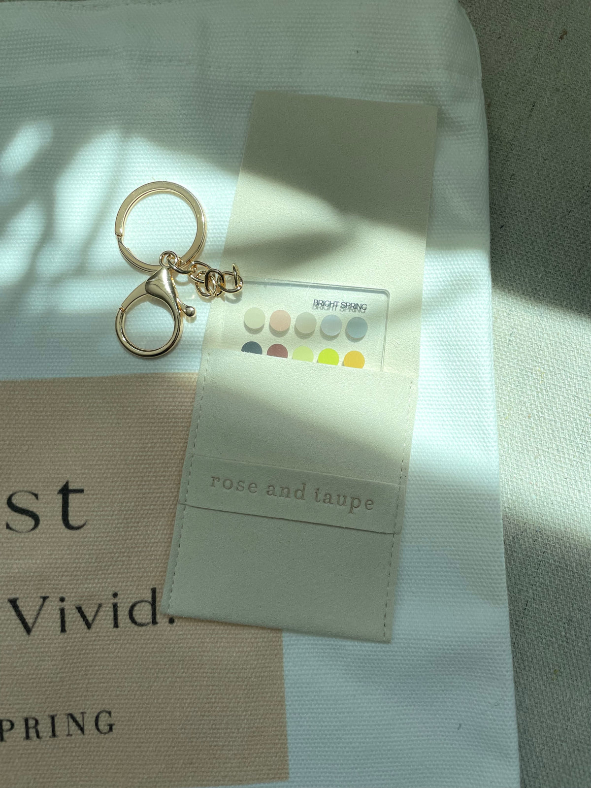 Bright Spring Color Analysis Keychain