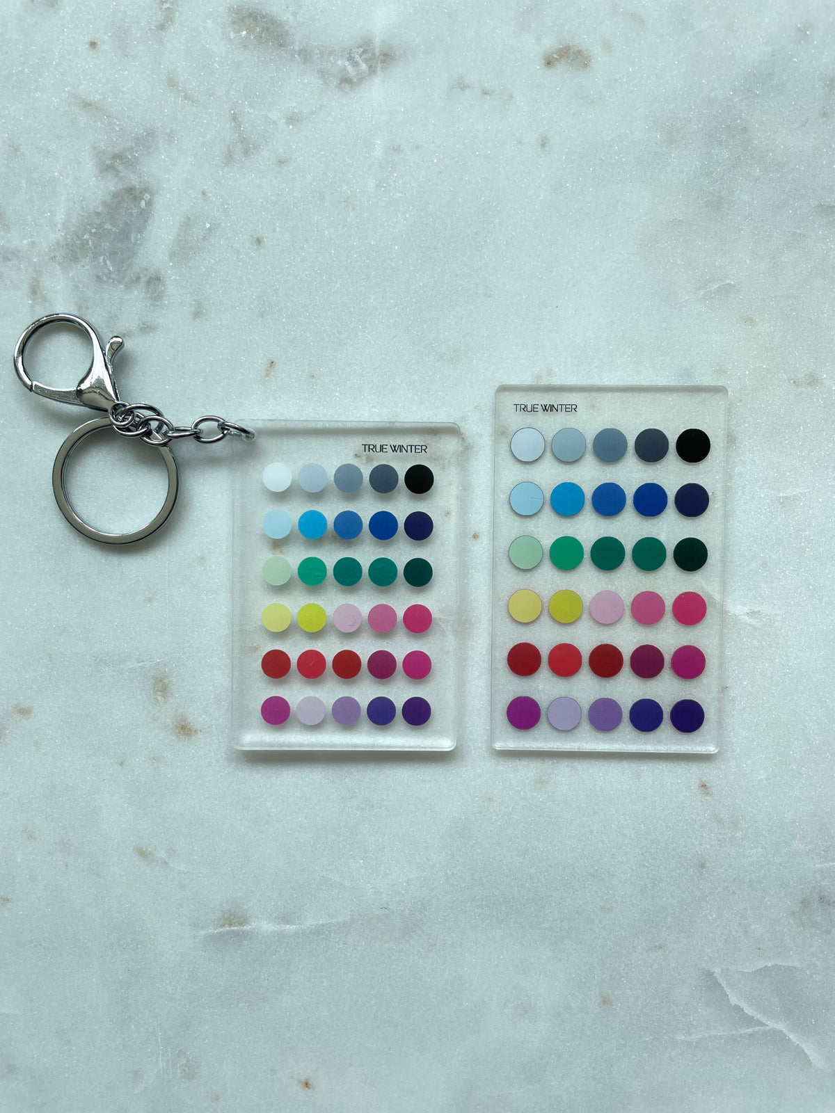 True Winter Color Analysis Wallet Card