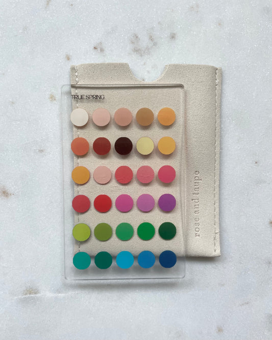 True Spring Color Analysis Wallet Card