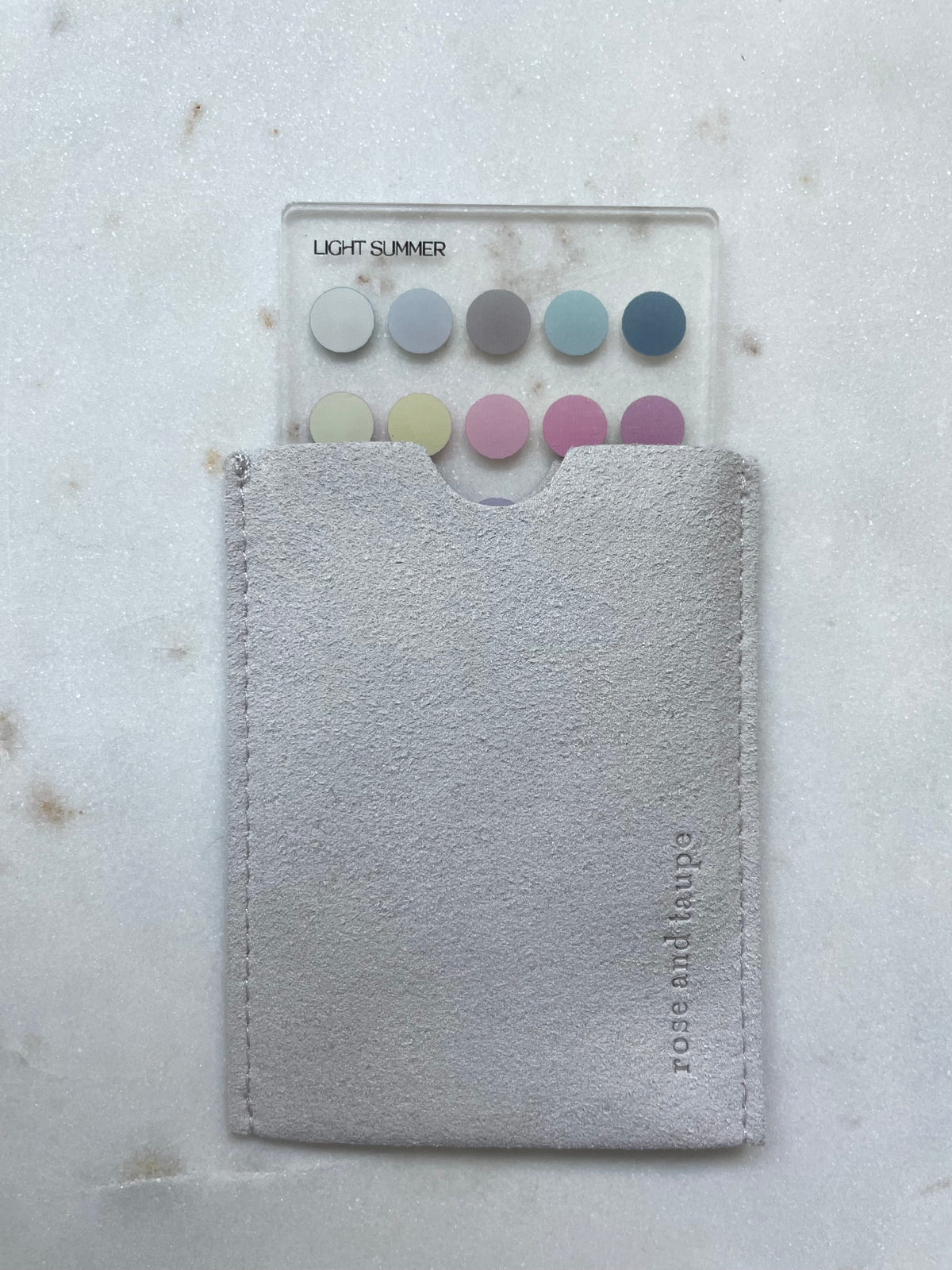 Light Summer Color Analysis Wallet Card