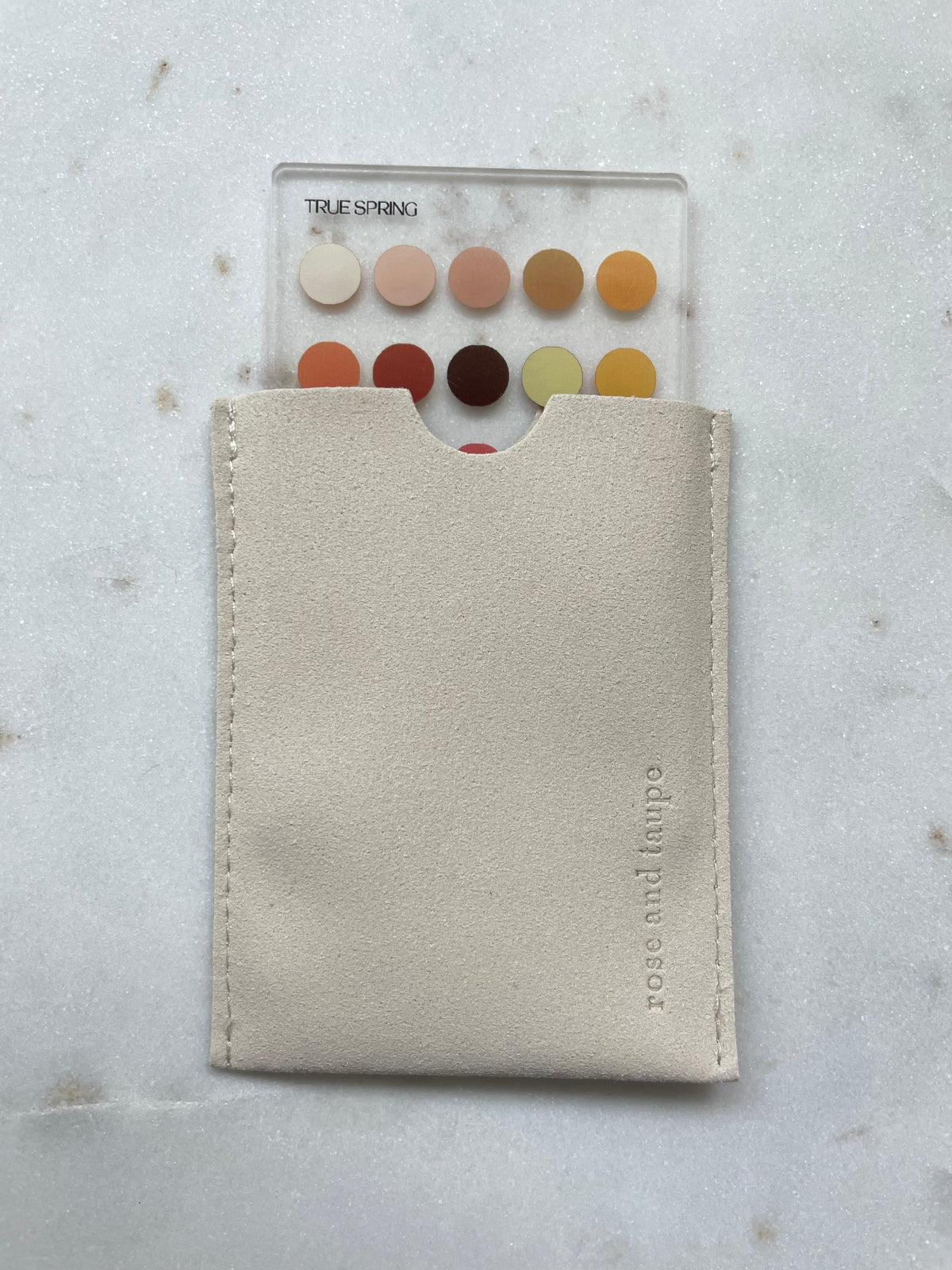 True Spring Color Analysis Wallet Card