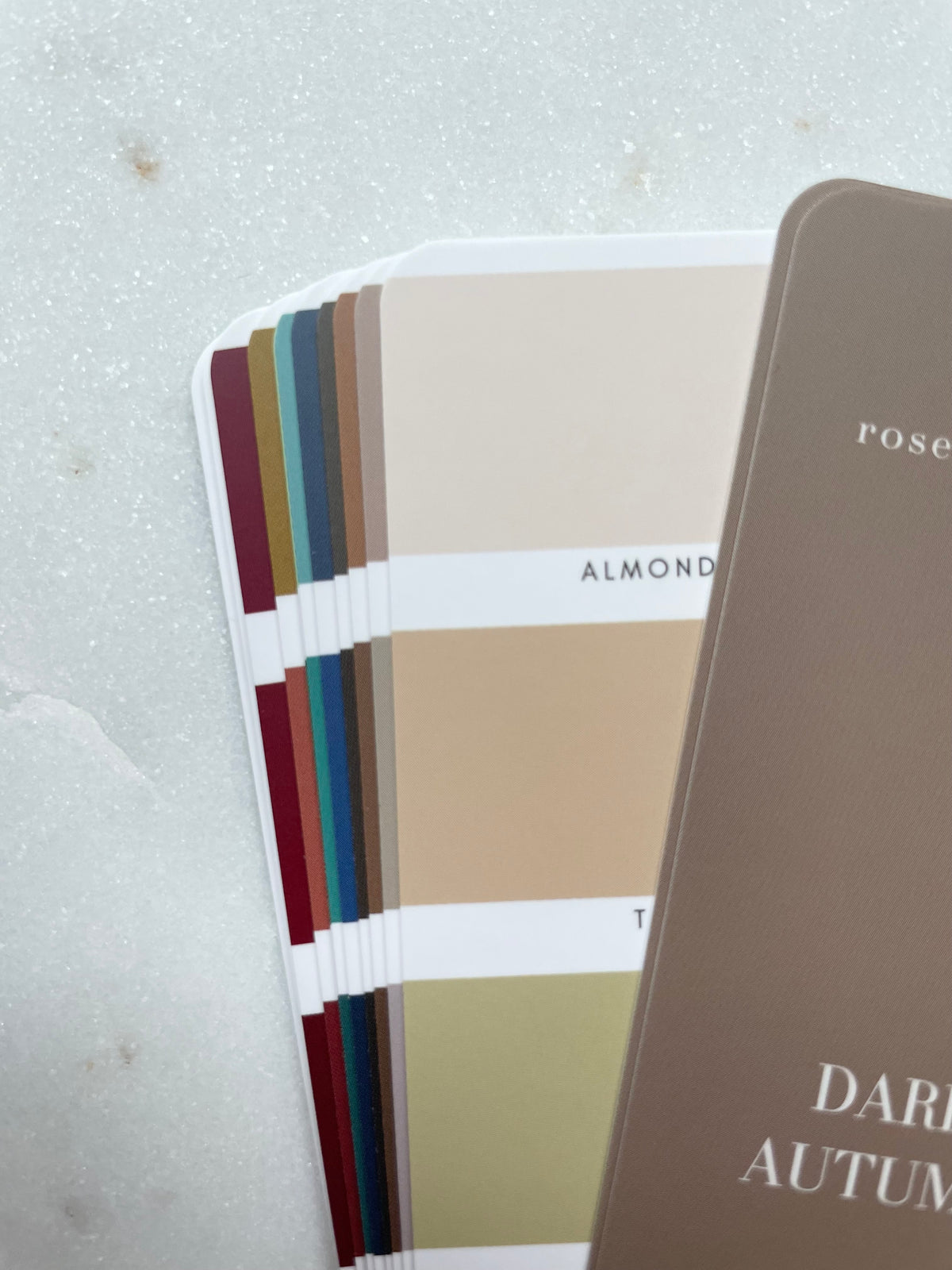 Dark Autumn Color Analysis Fan Deck