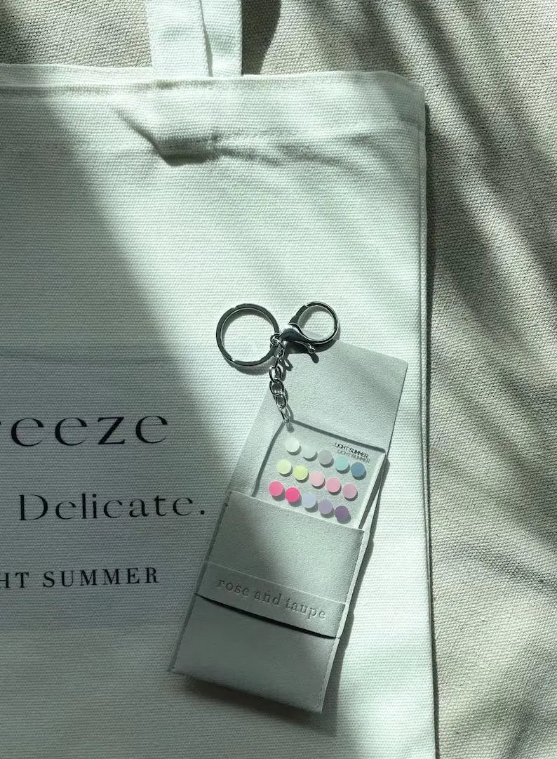 Light Summer Color Analysis Keychain