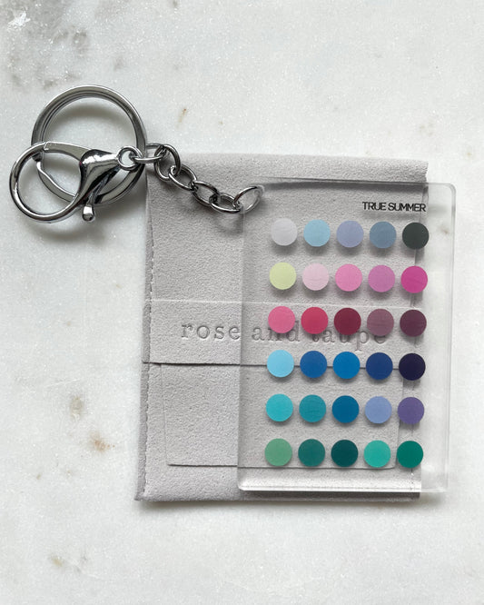 True Summer Color Analysis Keychain
