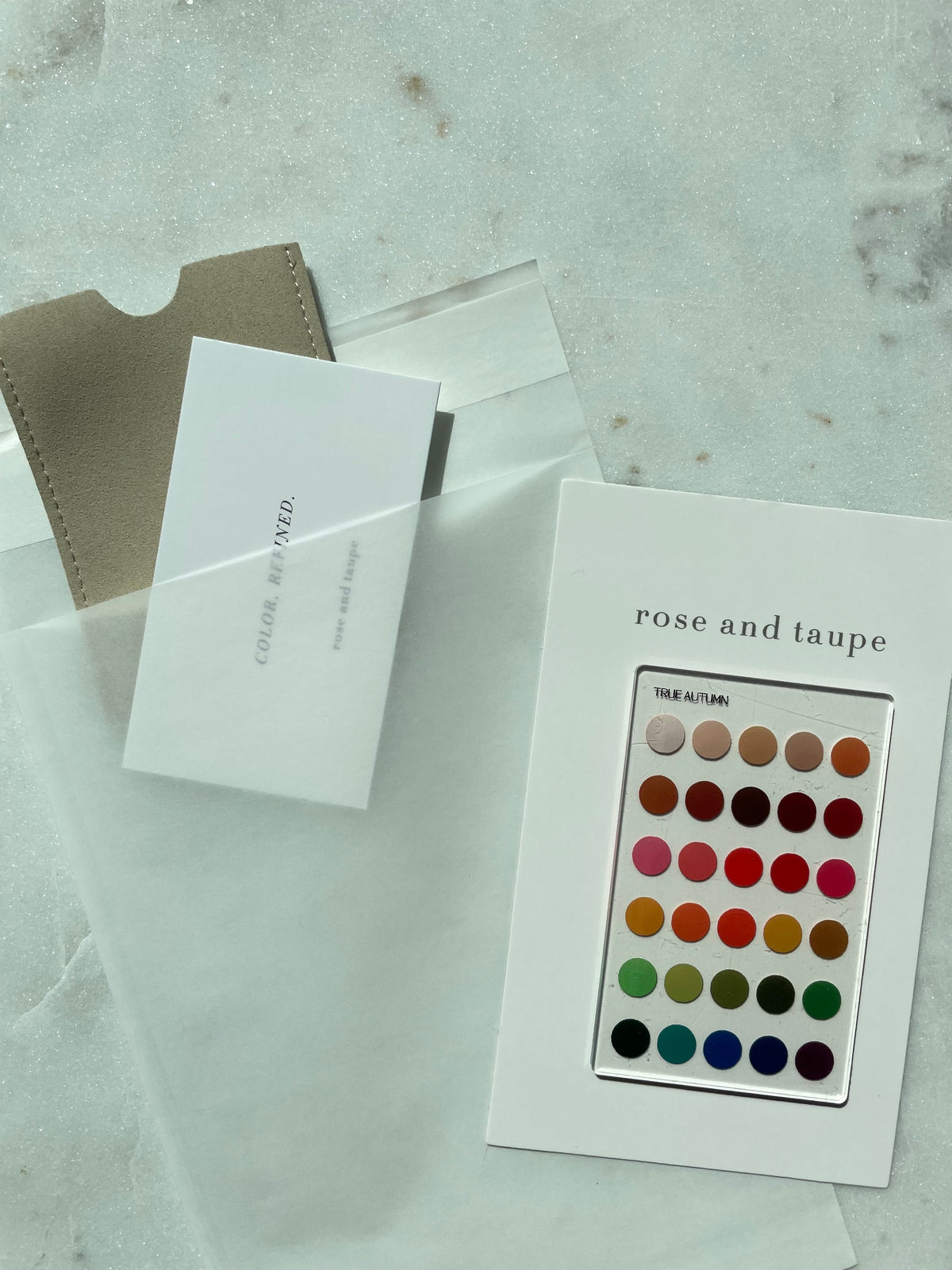 True Autumn Color Analysis Wallet Card