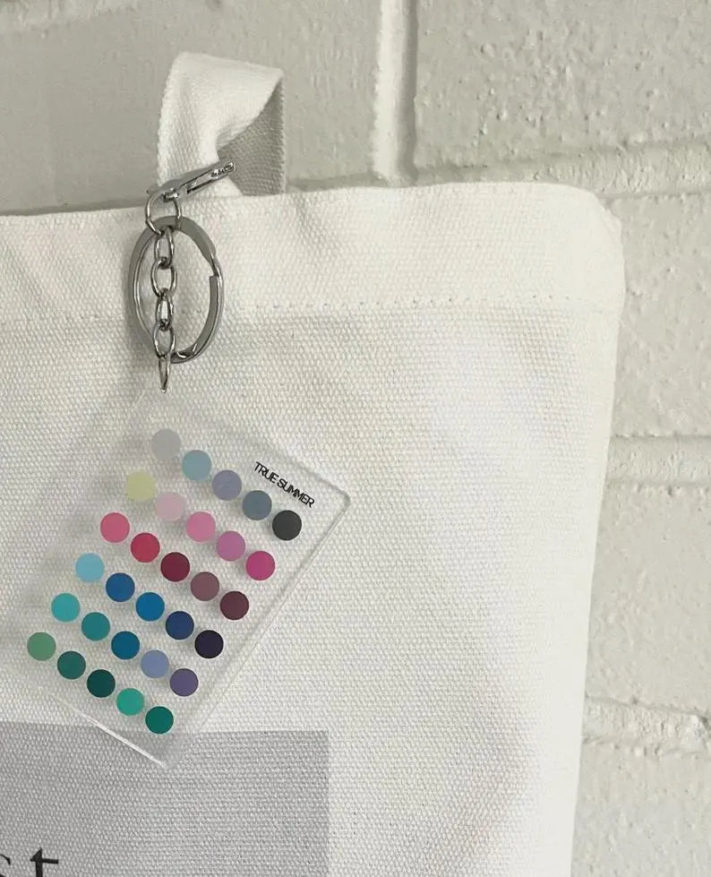 True Summer Color Analysis Keychain